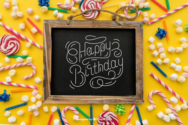 Birthday concept with slate Free Psd. See more inspiration related to Mockup, Birthday, Happy birthday, Party, Anniversary, Celebration, Happy, Candy, Present, Chalkboard, Mock up, Gifts, Decorative, Celebrate, Birthday party, Candy cane, Sweets, Festive, Candles, Up, Colourful, Birth, Happy anniversary, Concept, Slate, Cane, Annual, Composition and Mock on Freepik.