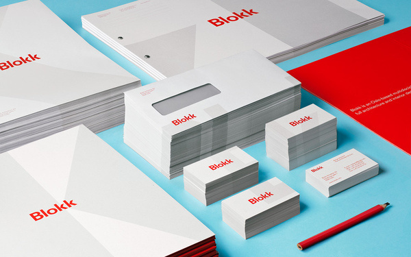 Blokk 05 | Flickr Photo Sharing! #red #business #branding #stationary #card #neat #identity #envelope #collateral #blue