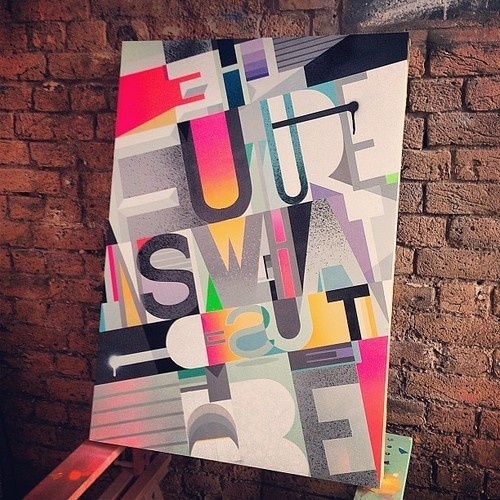 "The future isn't what it used to be" by Roid #skill #design #craftsmanship #quality #type #typography