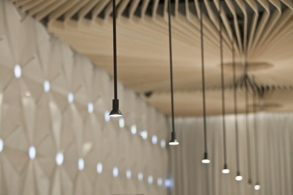 Graffiti Cafe lighting inside #interior #caf #graffiti #modern #archietecture #cafe #architecture