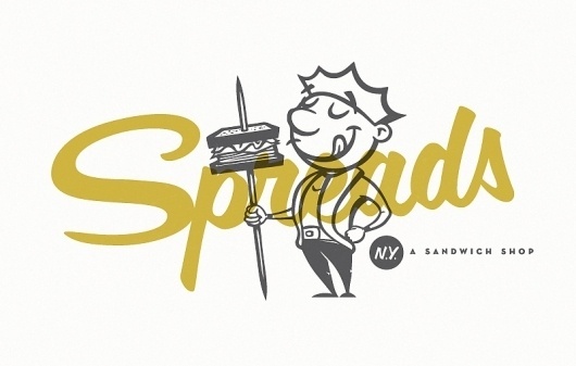 Spreads // Work // Foundry Co #sandwich #food #illustration #brand #identity #logo