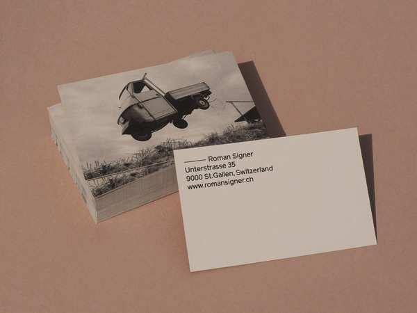 Bureau Collective – Roman Signer #card #business