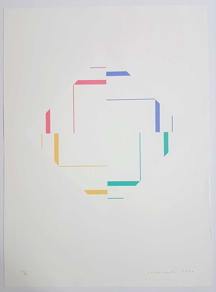Shizuko Yoshikawa, 'Geometric Composition - Constructive Art, Concrete Art, Konkrete Kunst', 1994, Print, Color Silkscreen, Cerbera Gallery