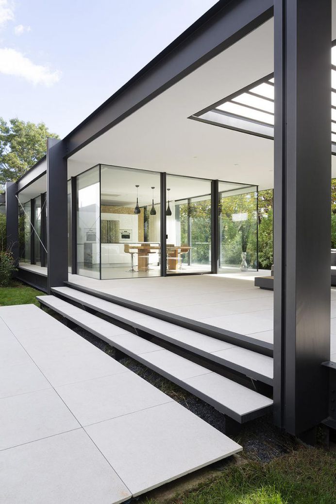 Contemporary Steel Extension Providing Open Living Space
