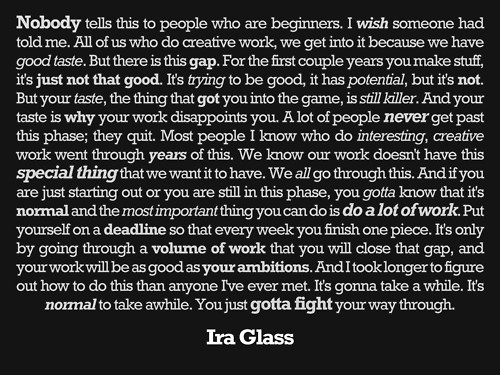 Put This On • Sometimes people ask me about how I created my... #quote #ira #creativity #glass
