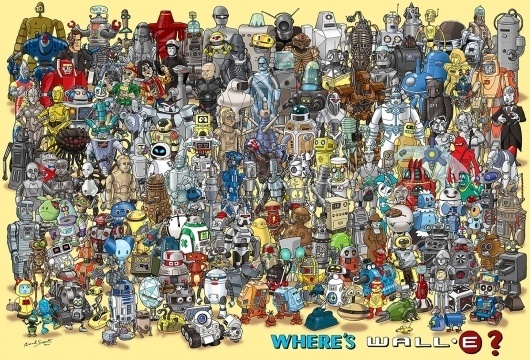 Let's play Where's Wall-E! #illustration #wall