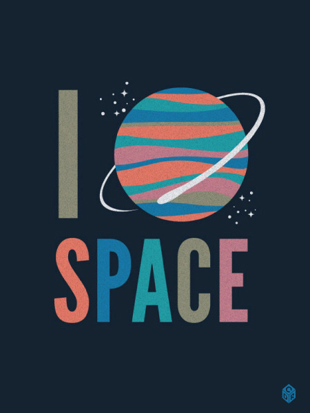 I Heart Space - CDRyan #cdryan #saturn #space