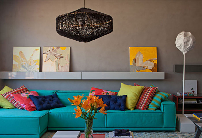 More Colorful and Inviting – Living Room Trend