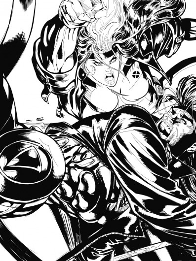 roguegambit1.png (PNG Image, 1050x1400 pixels) #comic #xmen #blackwhite