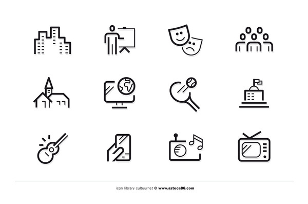 CultuurNet Vlaanderen azteca86 #icons #outline