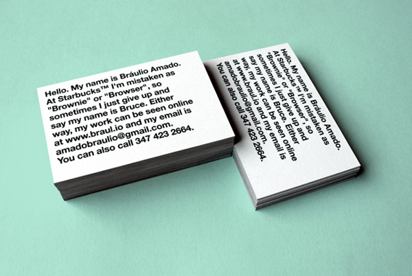 Business Card — 2012 on Behance #card #bussiness #white