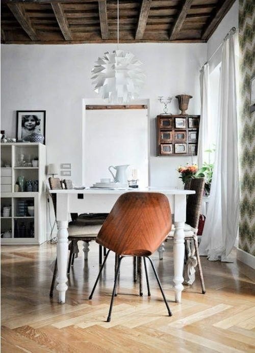 Likes | Tumblr #interior #white #chair #design #wood #table