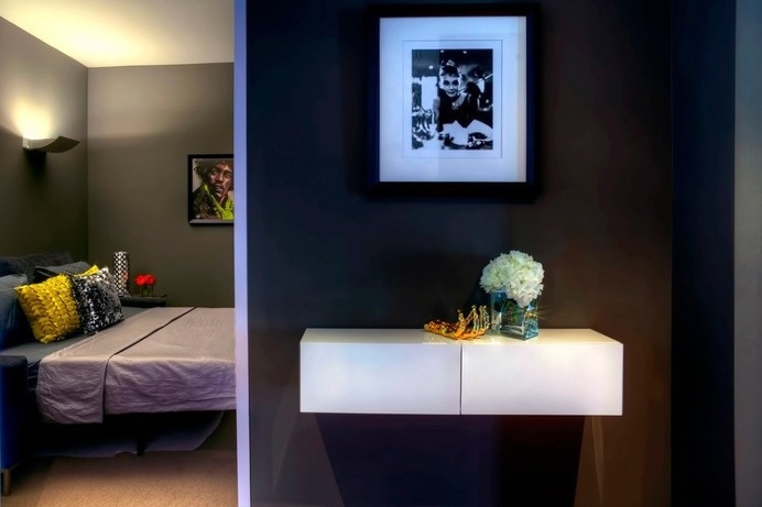 apartment, interior design, guest bedroom