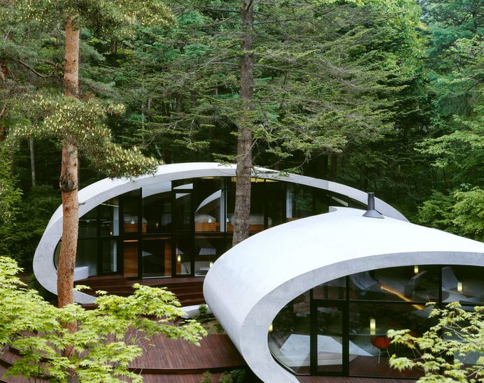 Shell House | Futuristic Forest Home by Artechnic