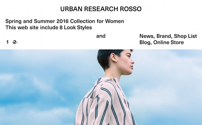 URBAN RESEARCH ROSSO Spring and Summer 2016 Collection for Women webdesign by thought. thought design inspiration www.mindsparklemag.com