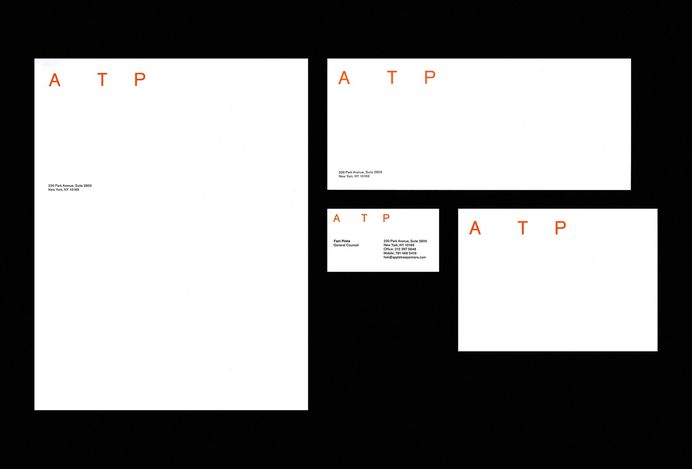 Picture of 2 designed by Pentagram for the project ATP. Published on the Visual Journal in date 1 February 2018
