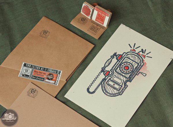 Art Print Packaging on Behance #ink #packaging #print #retro #photograph #ampersand #vintage #art