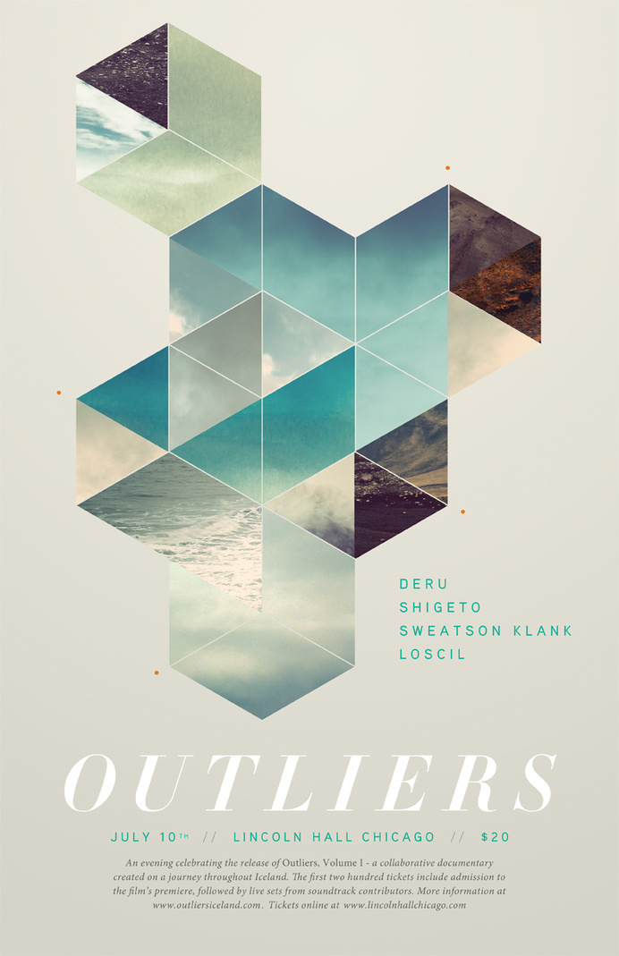 Outliers upcoming Film Premiere » ISO50 Blog – The Blog of Scott Hansen (Tycho / ISO50) #desgin #poster