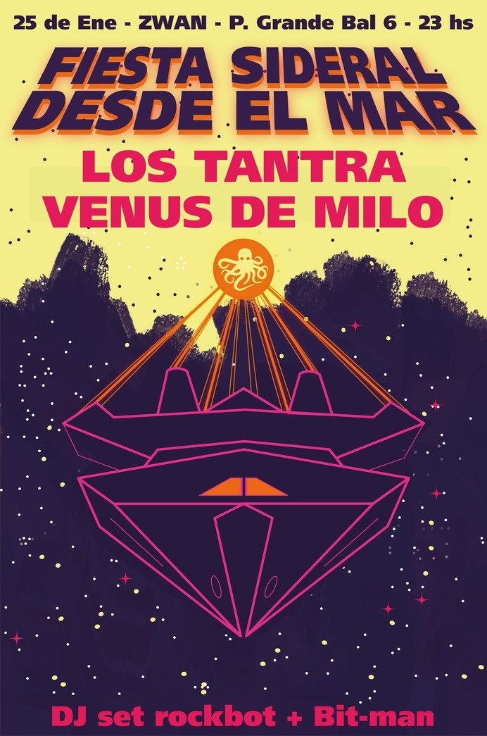 Poster by Desde El Mar Party #milo #plata #del #el #desde #venus #tantra #de #acopiodg #indie #art #music #mar #party