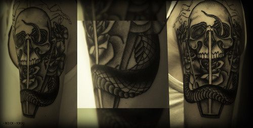 Tread #horse #tail #rose #ba #snake #glass #dots #tattoo #ck #skull