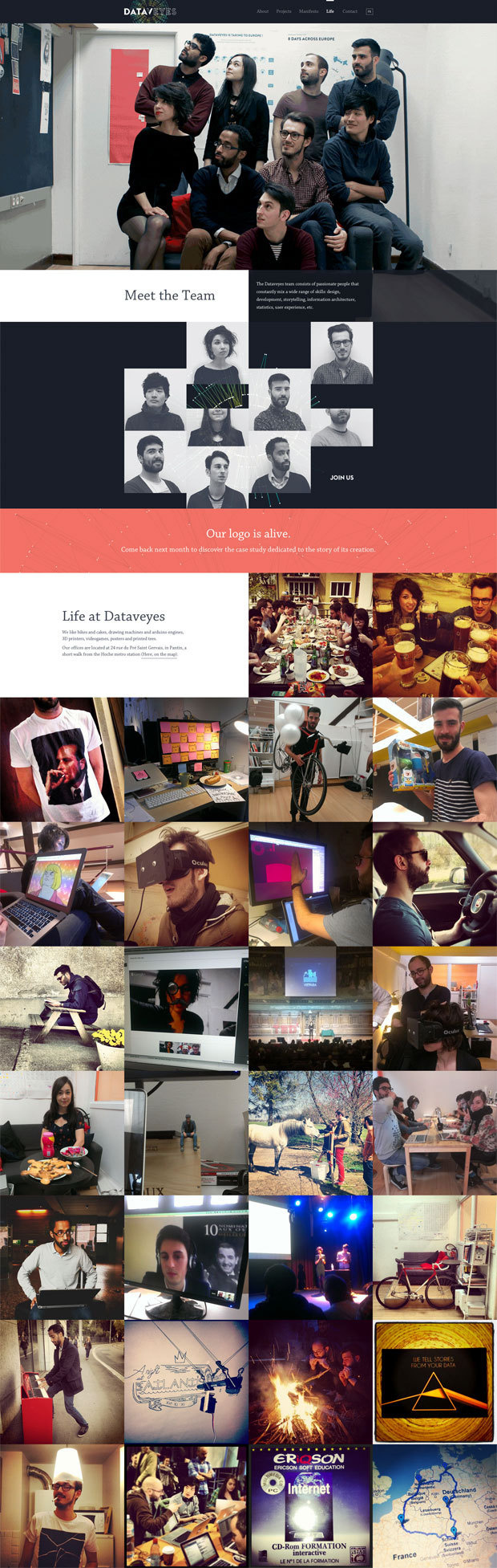 Dataveyes #website #about #grid