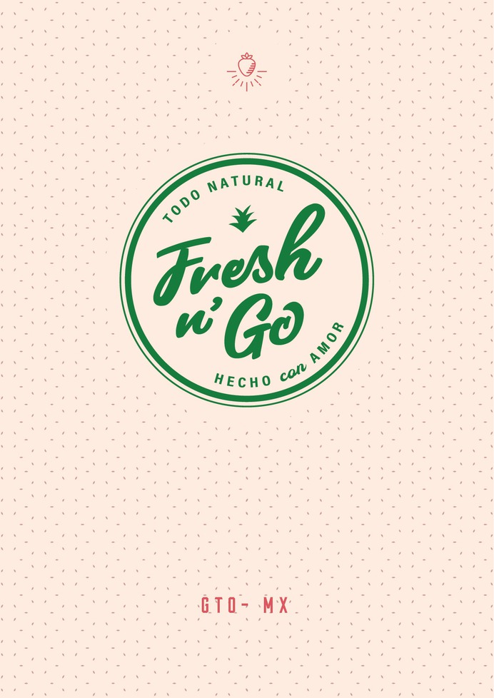 Diseño de cartel - Fresh n G0 - Irapuato México #logo #branding #mexico