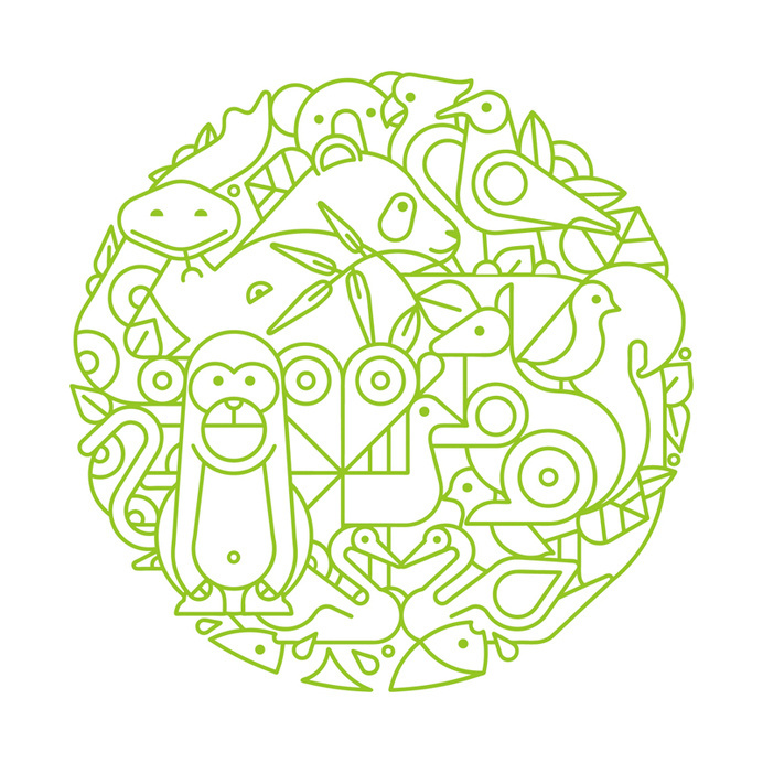 Hiiibrand #line #icon #iconic #illustration #identity #animal
