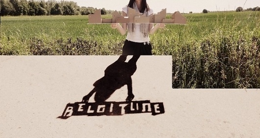 Belgitude - La Nouvelle #cardboard #design #graphic #landscape #photography #shadow #object #typography