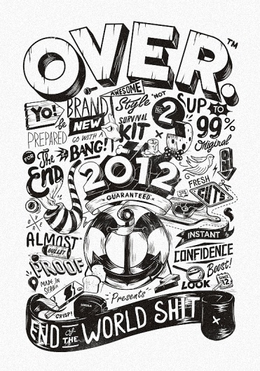 All sizes | OVER 2012 | Flickr - Photo Sharing! #illustration #typography