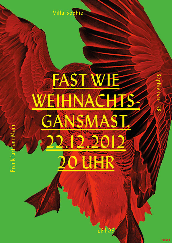 2012 Daniel Gumbert #christmas #goose #poster