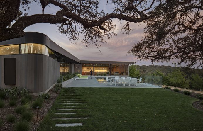 Exterior, House, Wood Siding Material, Metal Roof Material, and Flat RoofLine. The Lichen House by Schwartz and Architecture