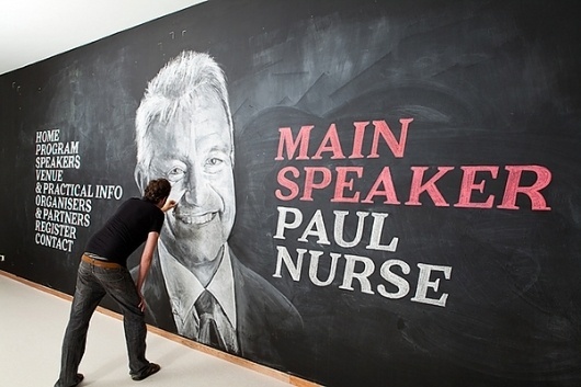 15 years VIB: Event and 9 Books on the Behance Network #blackboard #chalk