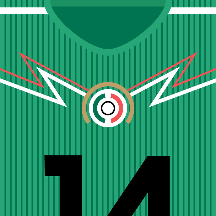 Mexico El Tri #flat #swiss #mexico #design #world #soccer #fifa #cup #futbol