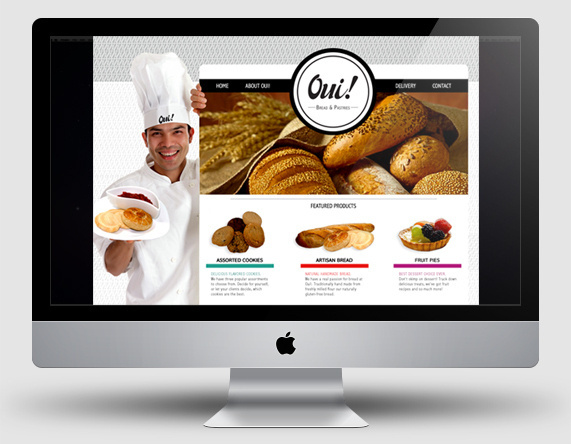 Oui! Bread & Pastries #page #stationary #packaging #design #& #oui #pastries #direction #corporate #brand #p #identity #for #art #web #bread