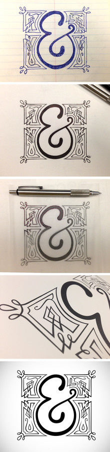 amperos font hand done ampersand #font #lettering #design #ampersand #typography
