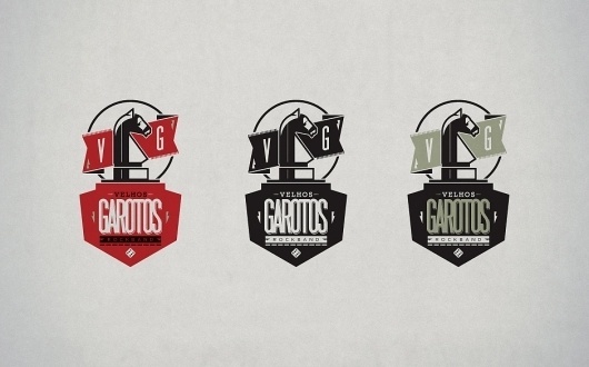 Cezar Bianchi Branding & Design » Logotipo Velhos Garotos Rockband #logo #identity #branding