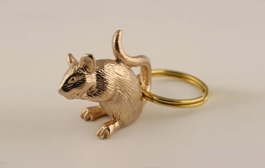 urban taster | stuff we like #keychain #rat #gold #mouse