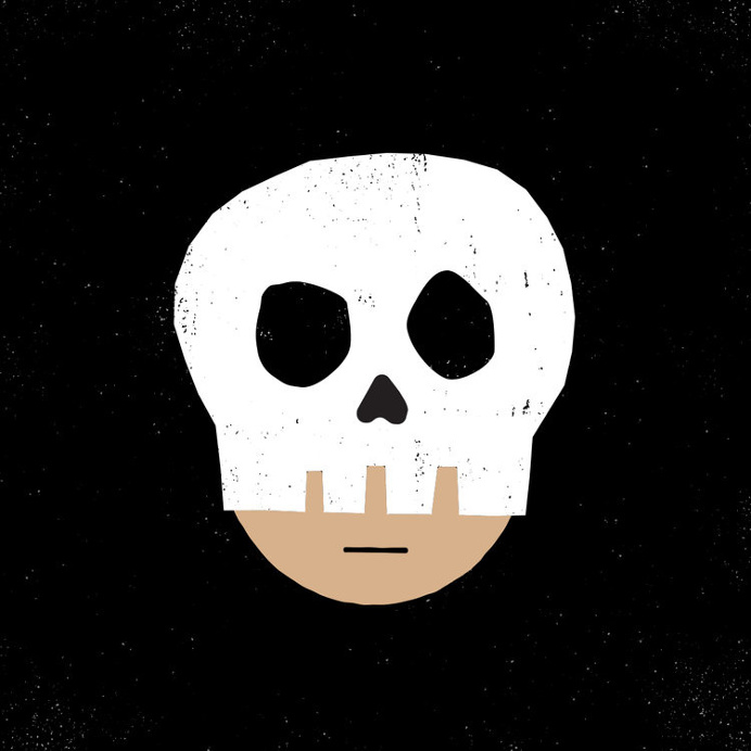 Halloween Skull #illustration #drawing #doodle #halloween #skull #vector #character