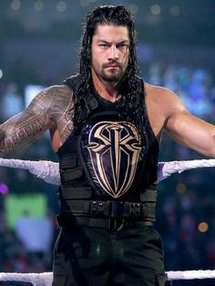 Wwe Roman Reigns Black Leather Vest | Top Celebs Jackets