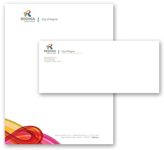 City of Regina #letterhead #identity #branding #stationery
