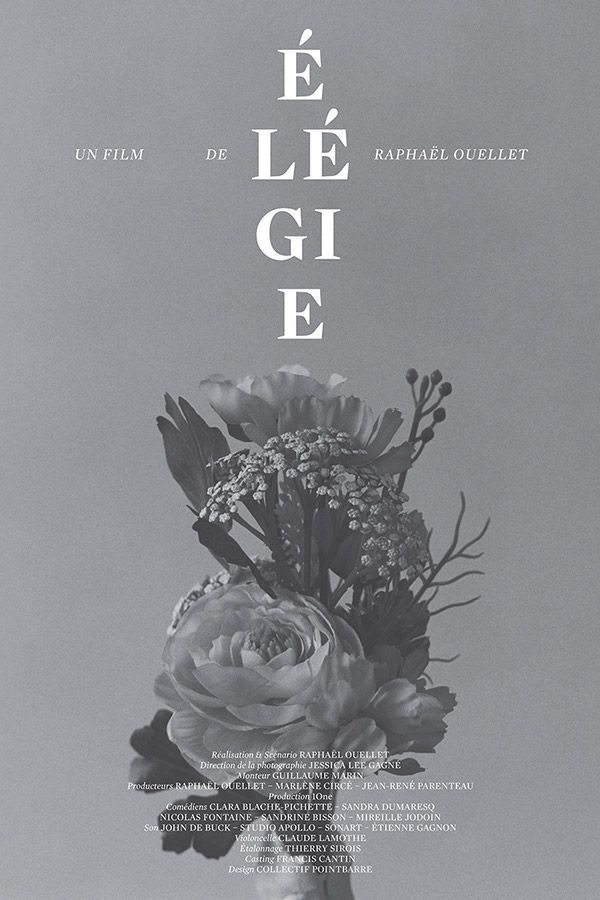 élégie court-métrage by catherine d'amours. #poster #typography
