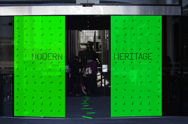 Freja Hedvall Designing a Modern Heritage #invitation #fluorescent #design #graphic #exhibition #identity #poster #stationery #typography