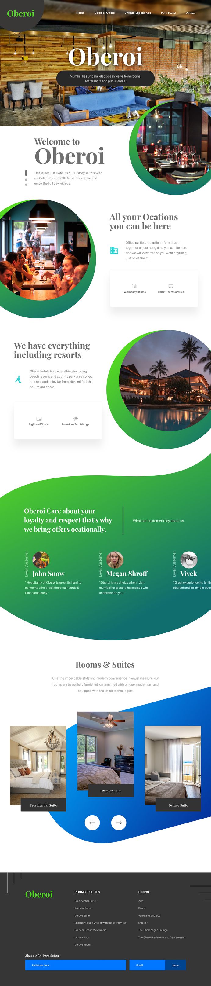 Oberoi Hotel Redesign on Behance