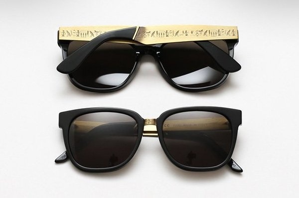 (218) Fancy Hieroglyphics Francis Sunglasses by Super #hieroglyphics #sunglasses #gold #fashion #style
