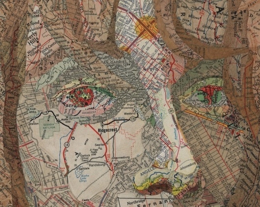 texas | Search Results | Colossal #face #collage #map