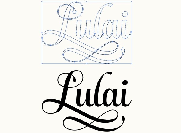 Claire Coullon // Lulai #logo #script #caligraphy