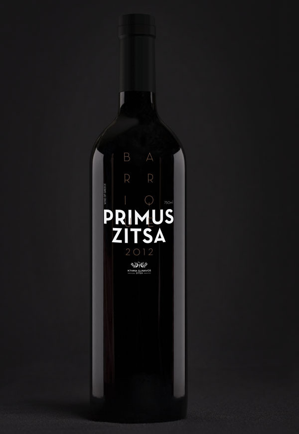 Primus Zitsa Barrique - grab . the . eye . | design & visual communication #branding #packaging #wine #zitsa #primus #typography