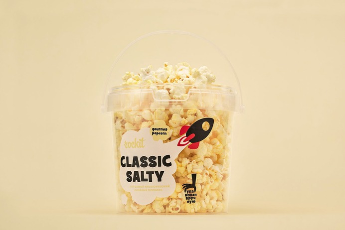 Rockit Snacks Packaging - Mindsparkle Mag Creative team was inspired by the story that popcorn is born during the Big Bang. Popcorn Rockit is unique. It appears when a rocket takes off. #logo #packaging #identity #branding #design #color #photography #graphic #design #gallery #blog #project #mindsparkle #mag #beautiful #portfolio #designer