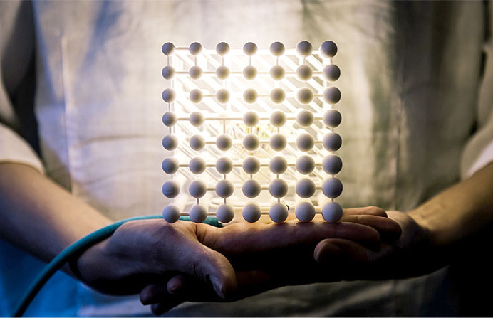 3D Printed Cubic Light by Mariam Ayvazyan - lights, lamp, lighting #design, #lighting