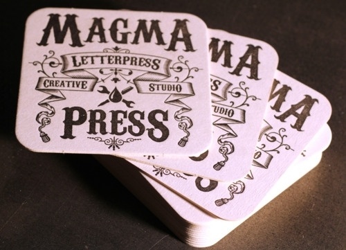 visual sundae #magma #coasters #letterpress